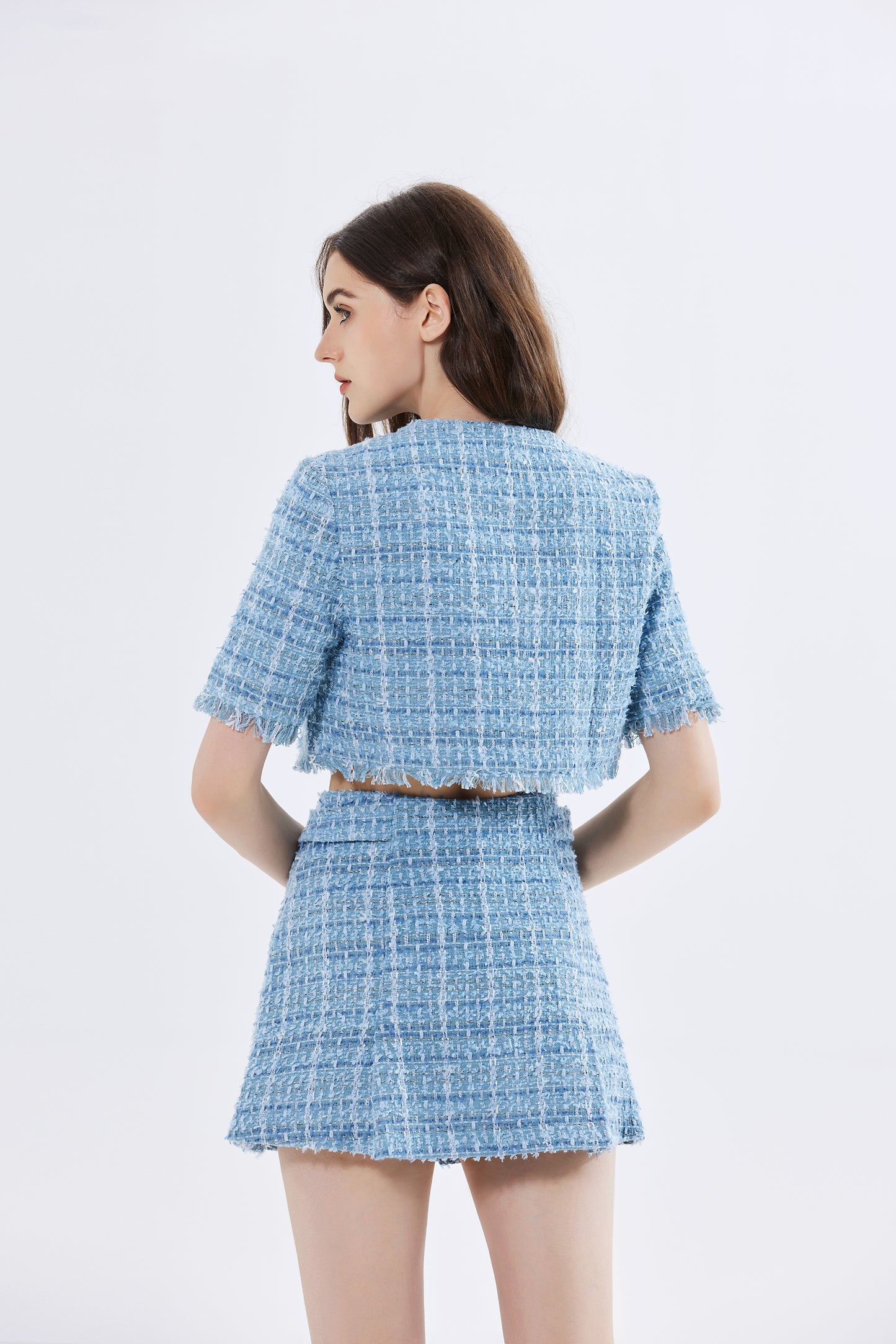 Carolina Tweed Top