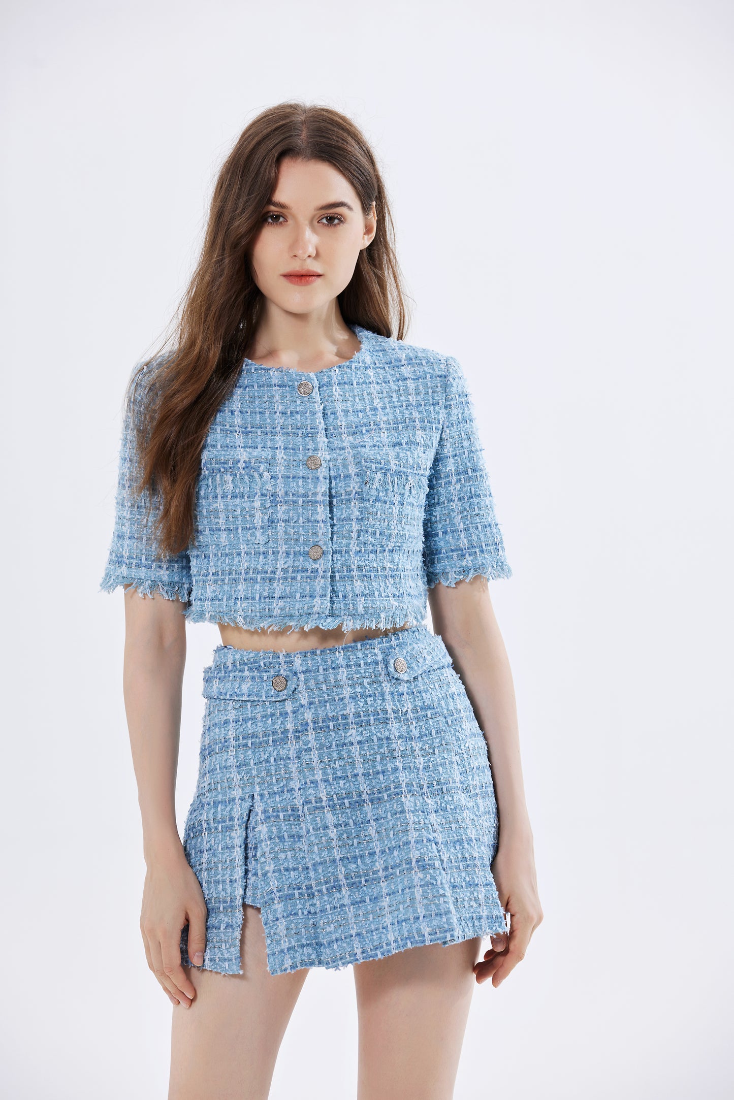 Carolina Tweed Top