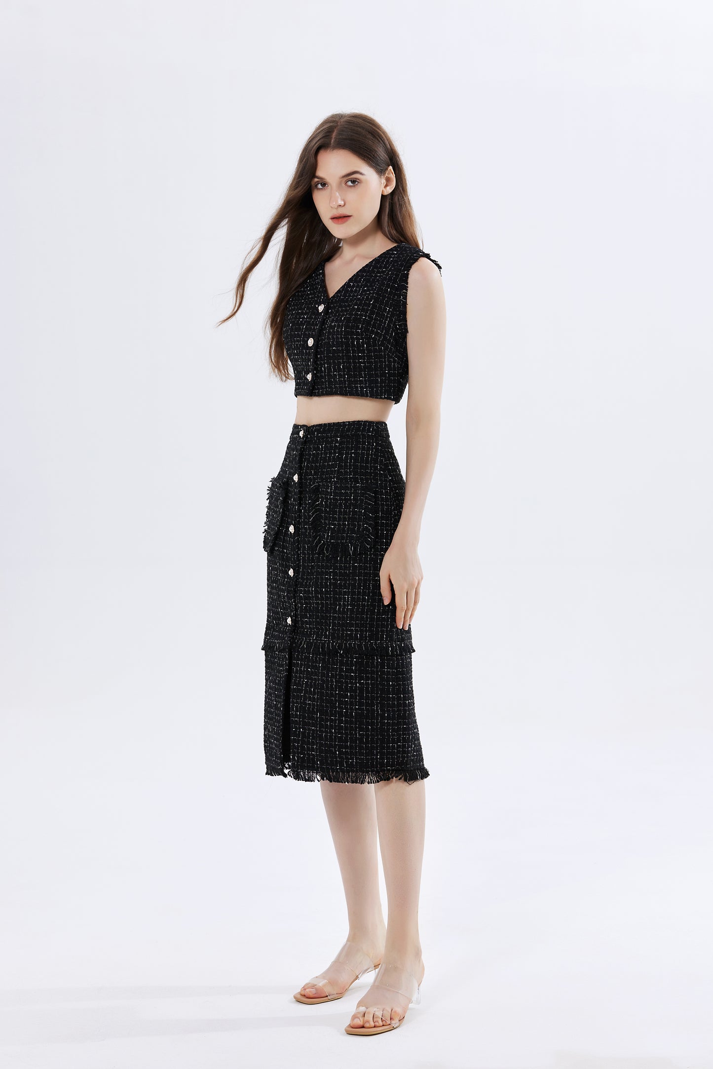Brenna Tweed Top