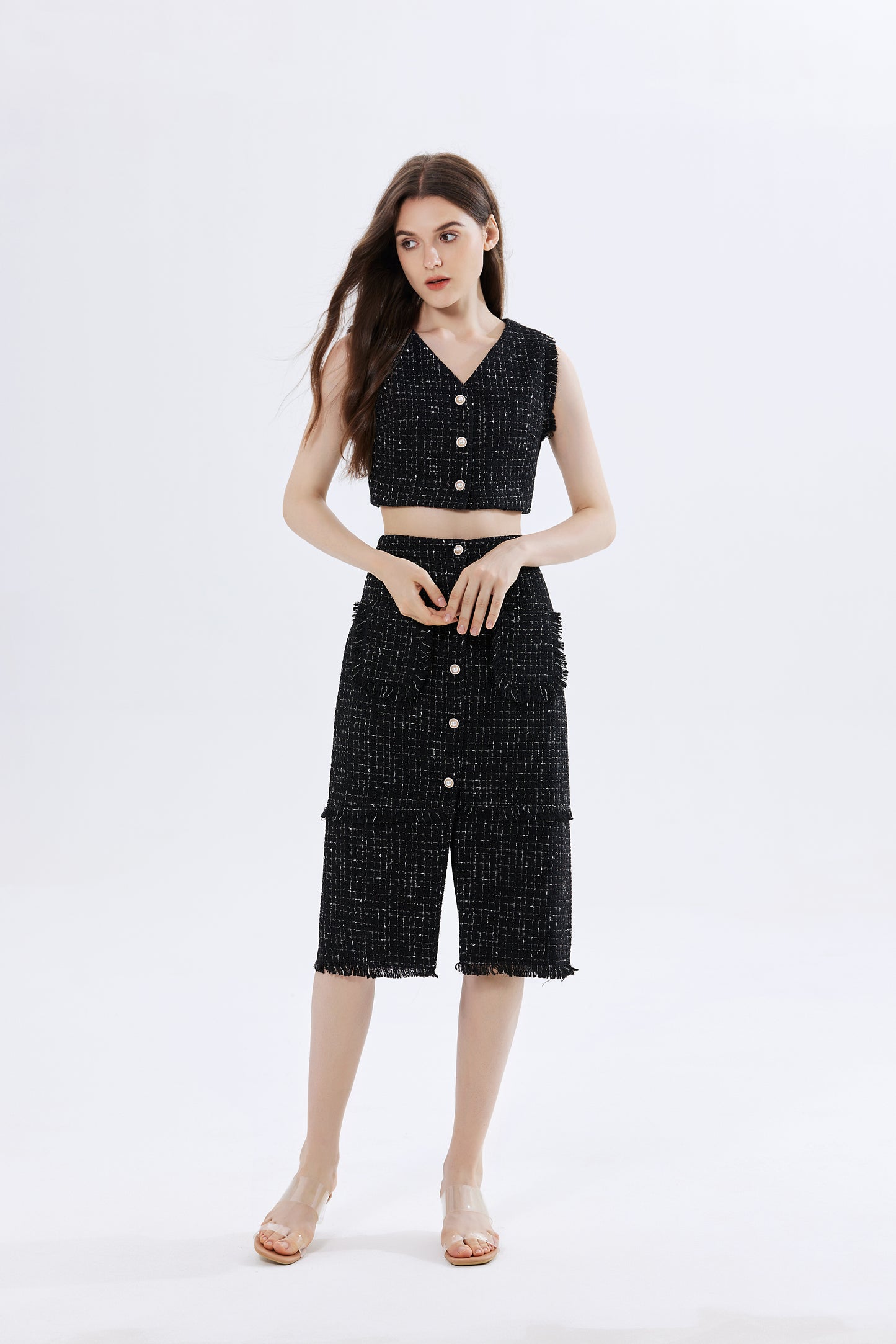 Brenna Tweed Top