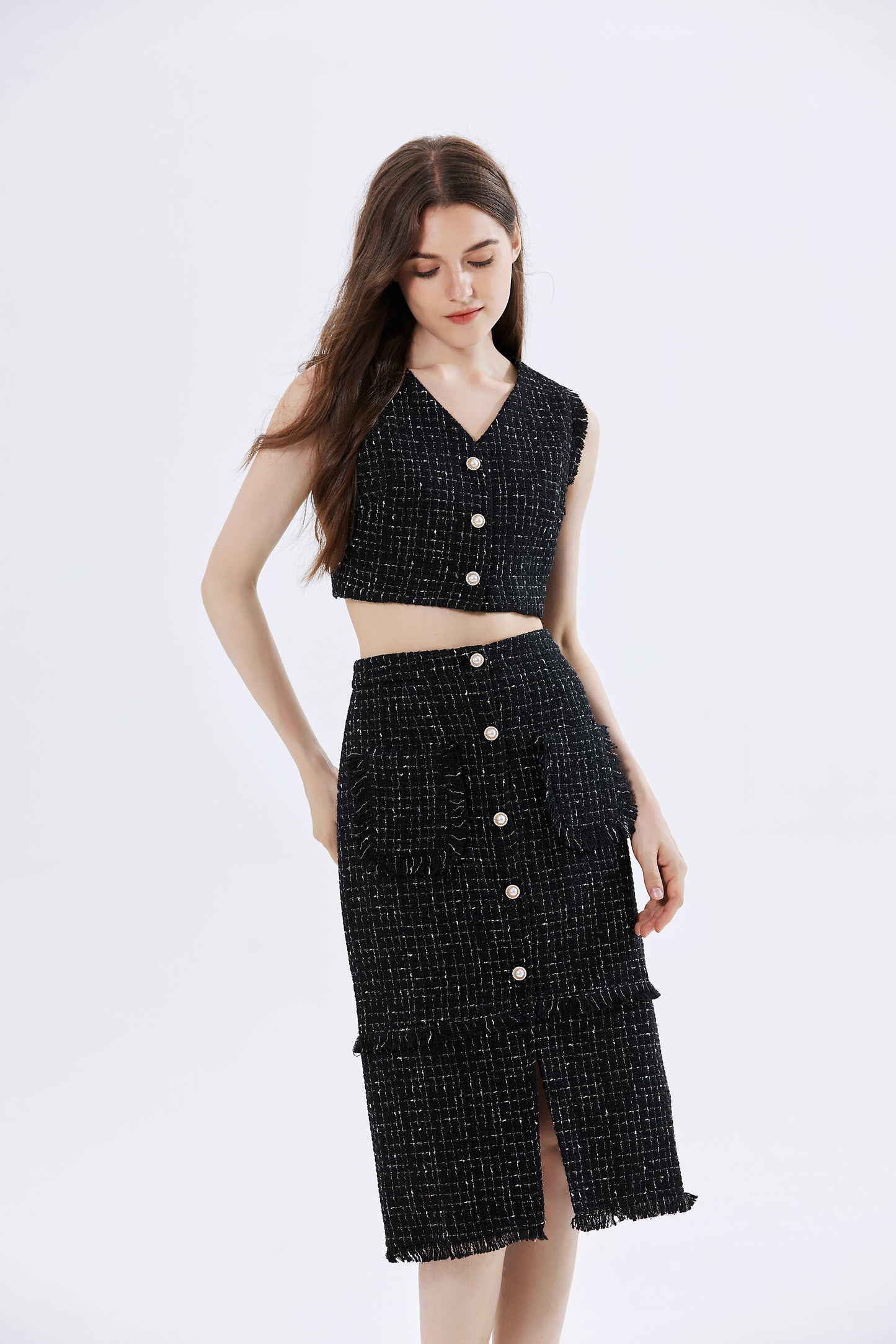 Brenna Tweed Top