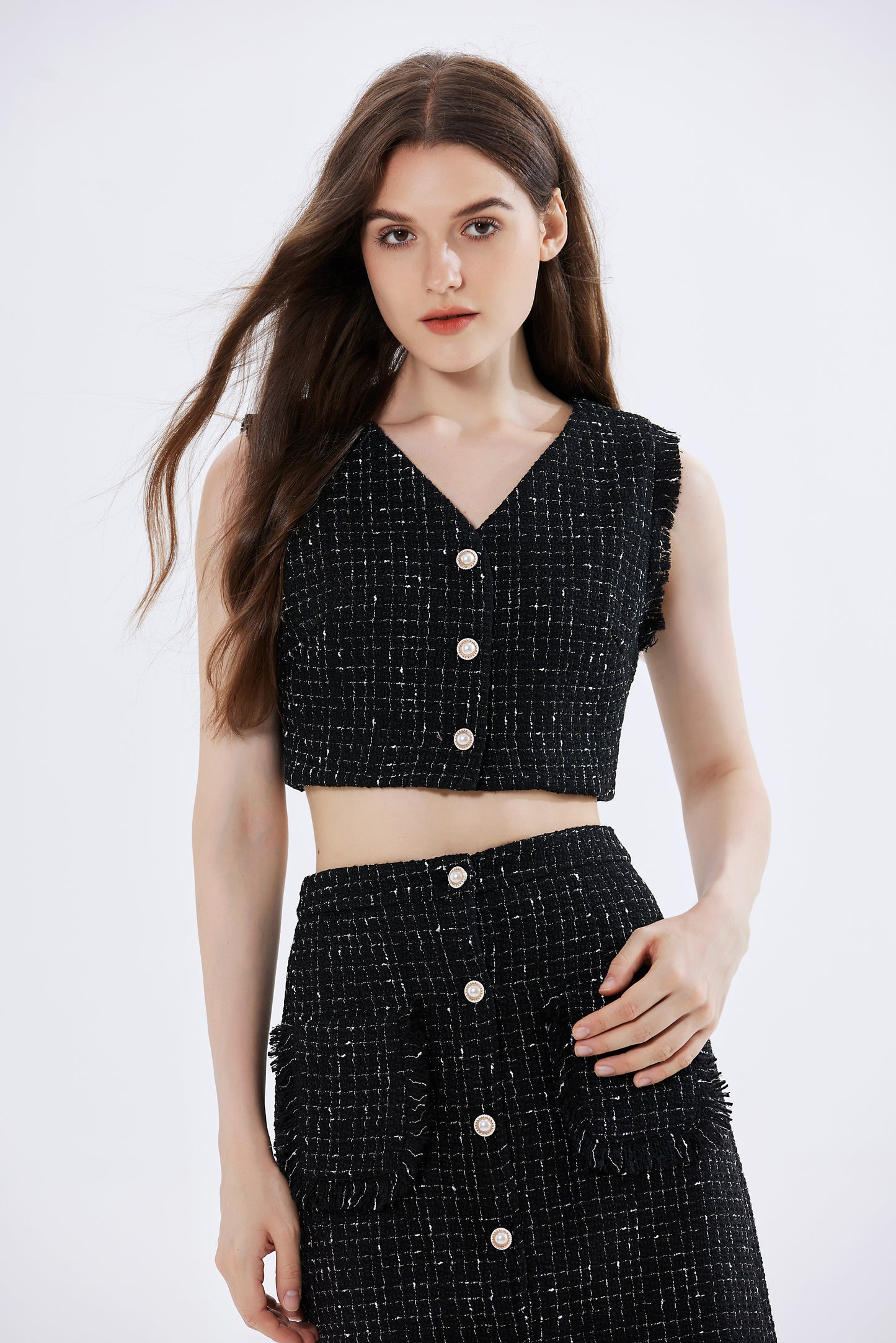 Brenna Tweed Top