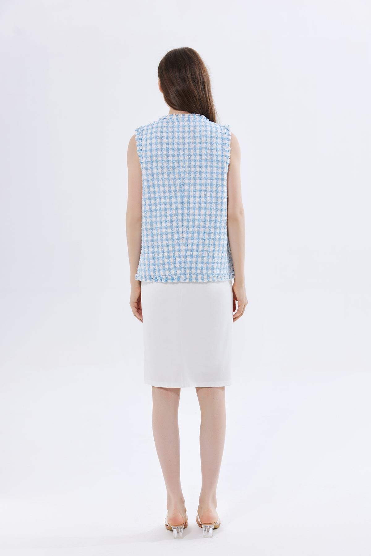 Sky Lar Tweed Vest