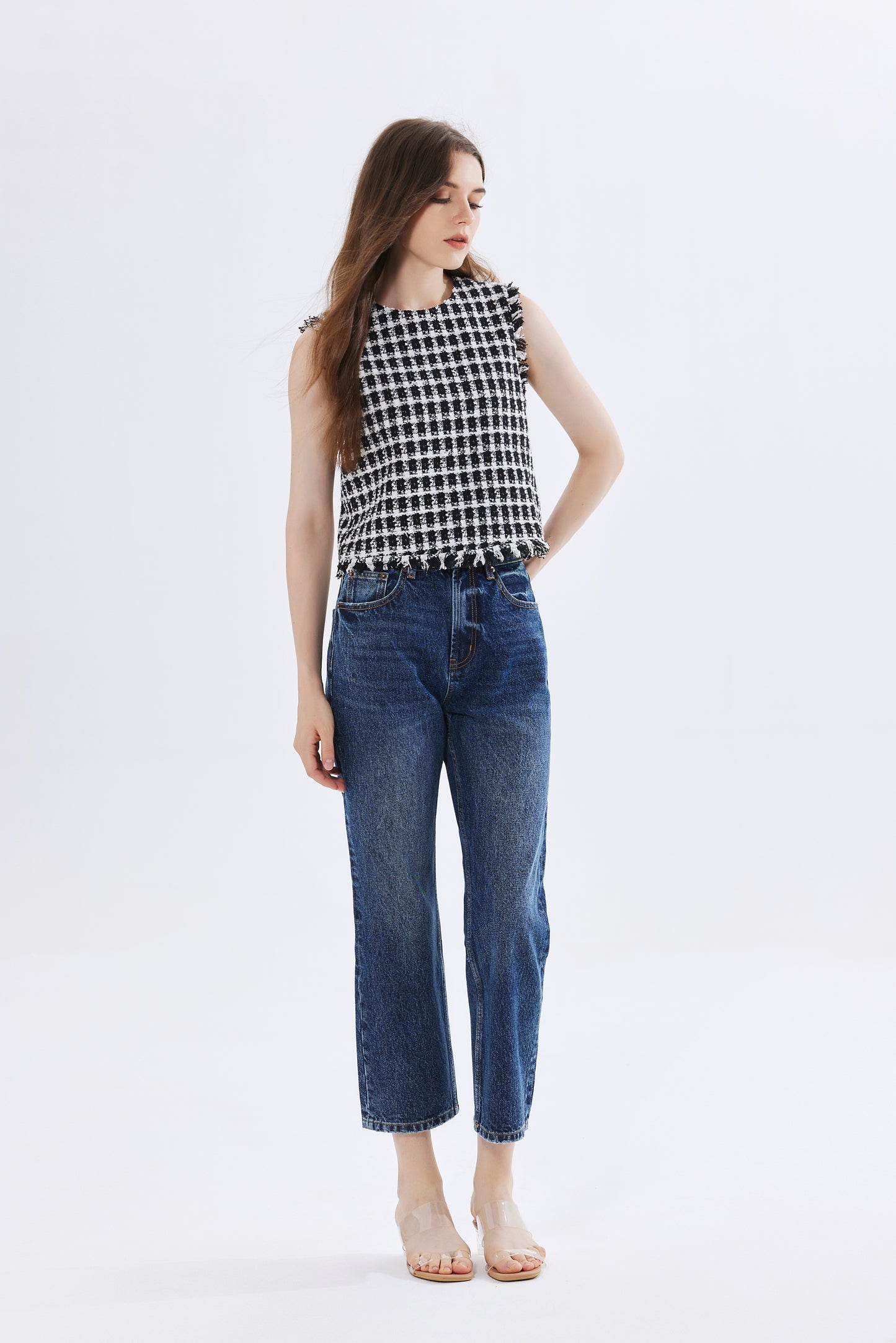 Gabriella Tweed Top