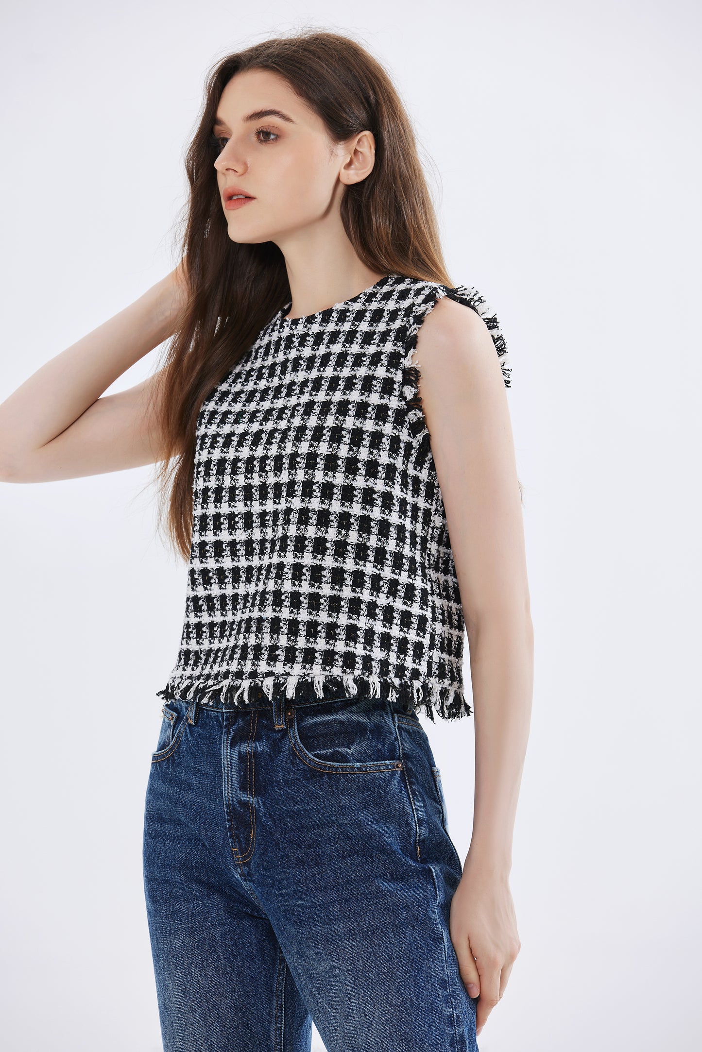 Gabriella Tweed Top