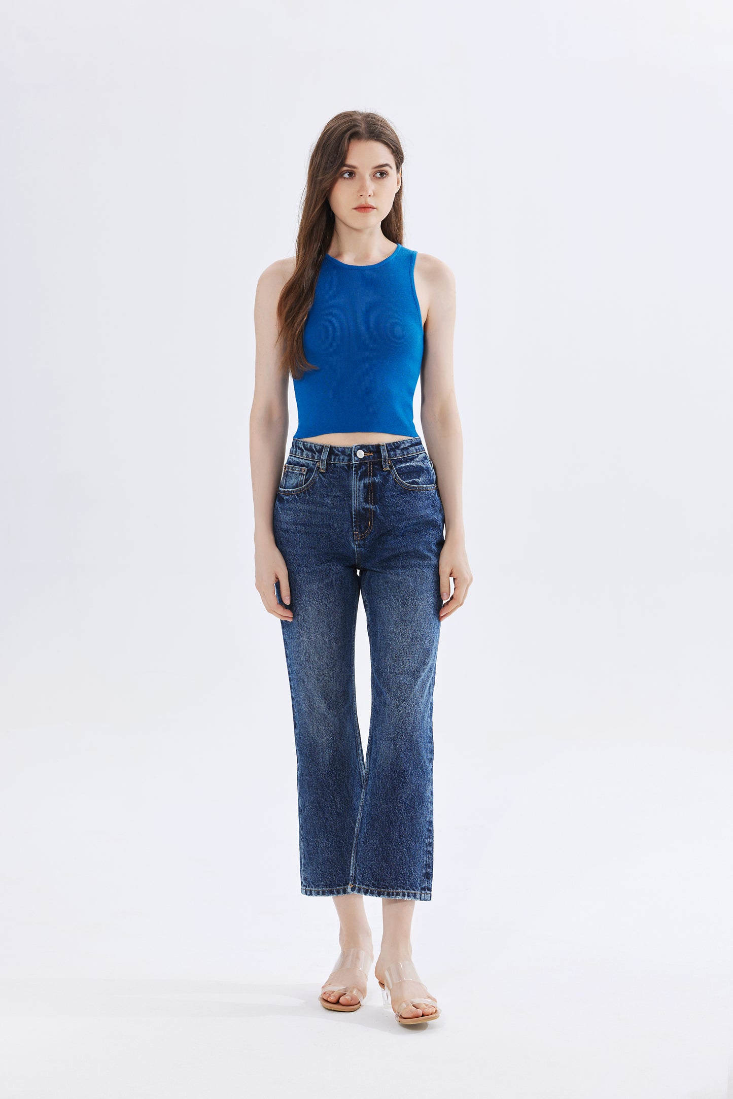 Emma Ribbed Knit Crop Top