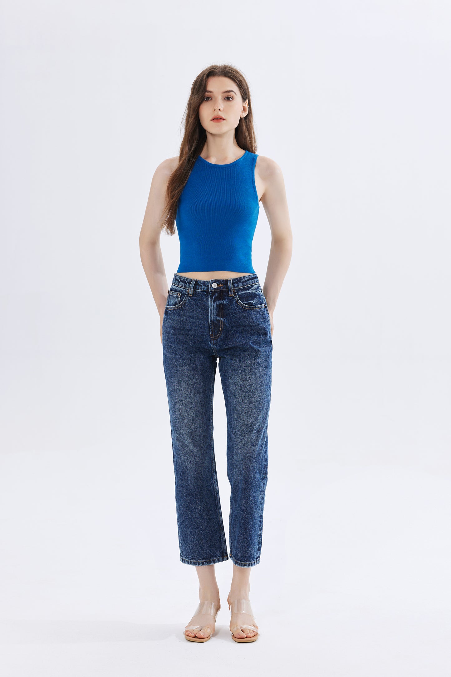 Emma Ribbed Knit Crop Top