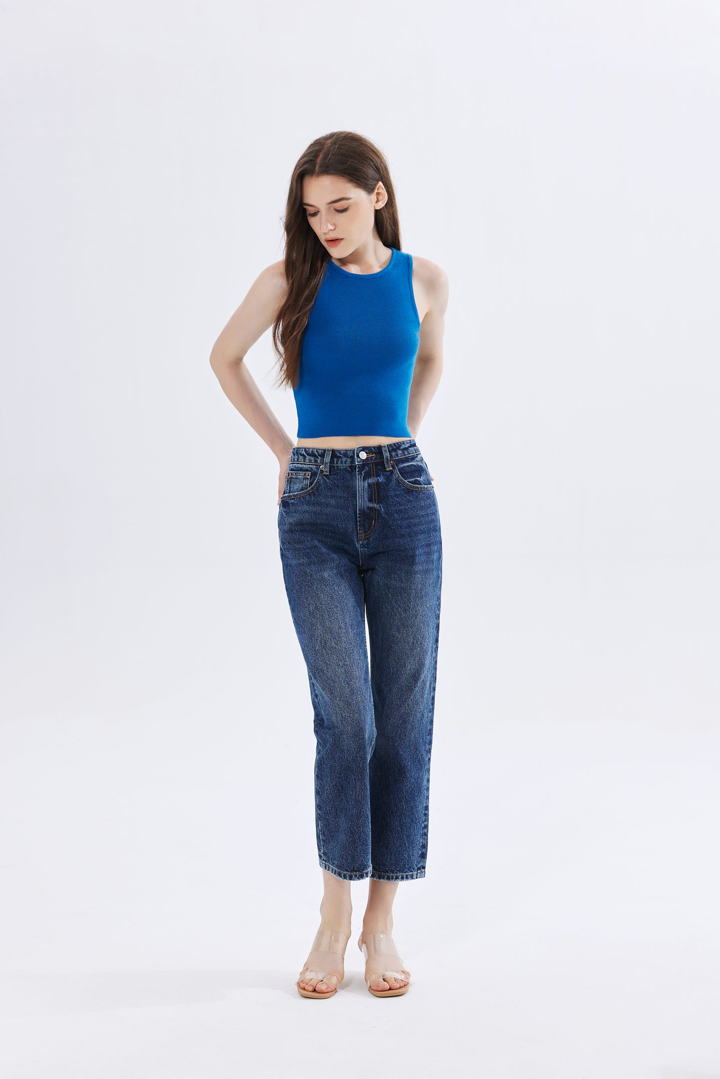 Emma Ribbed Knit Crop Top