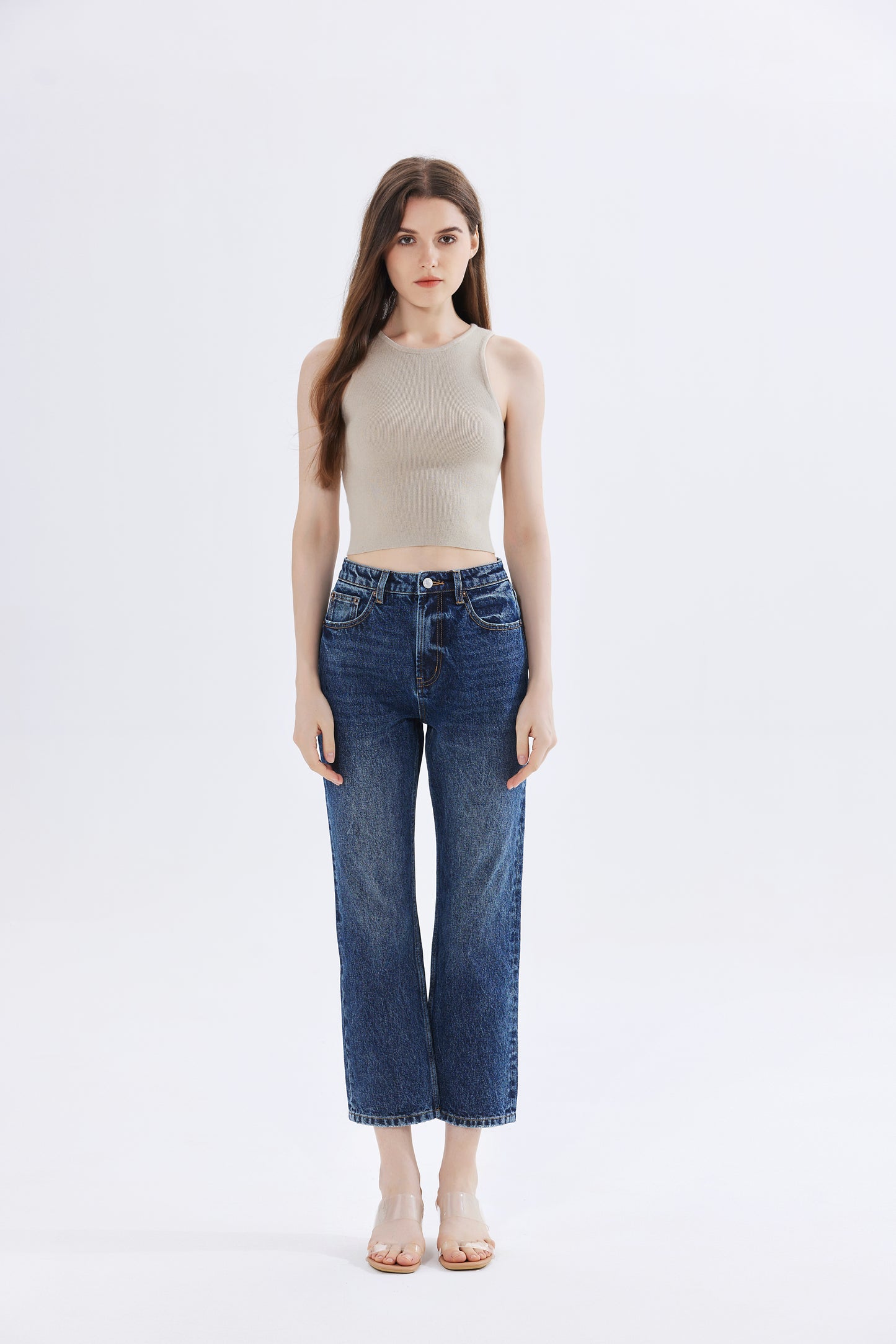 Charlotte Ribbed Knit Crop Top