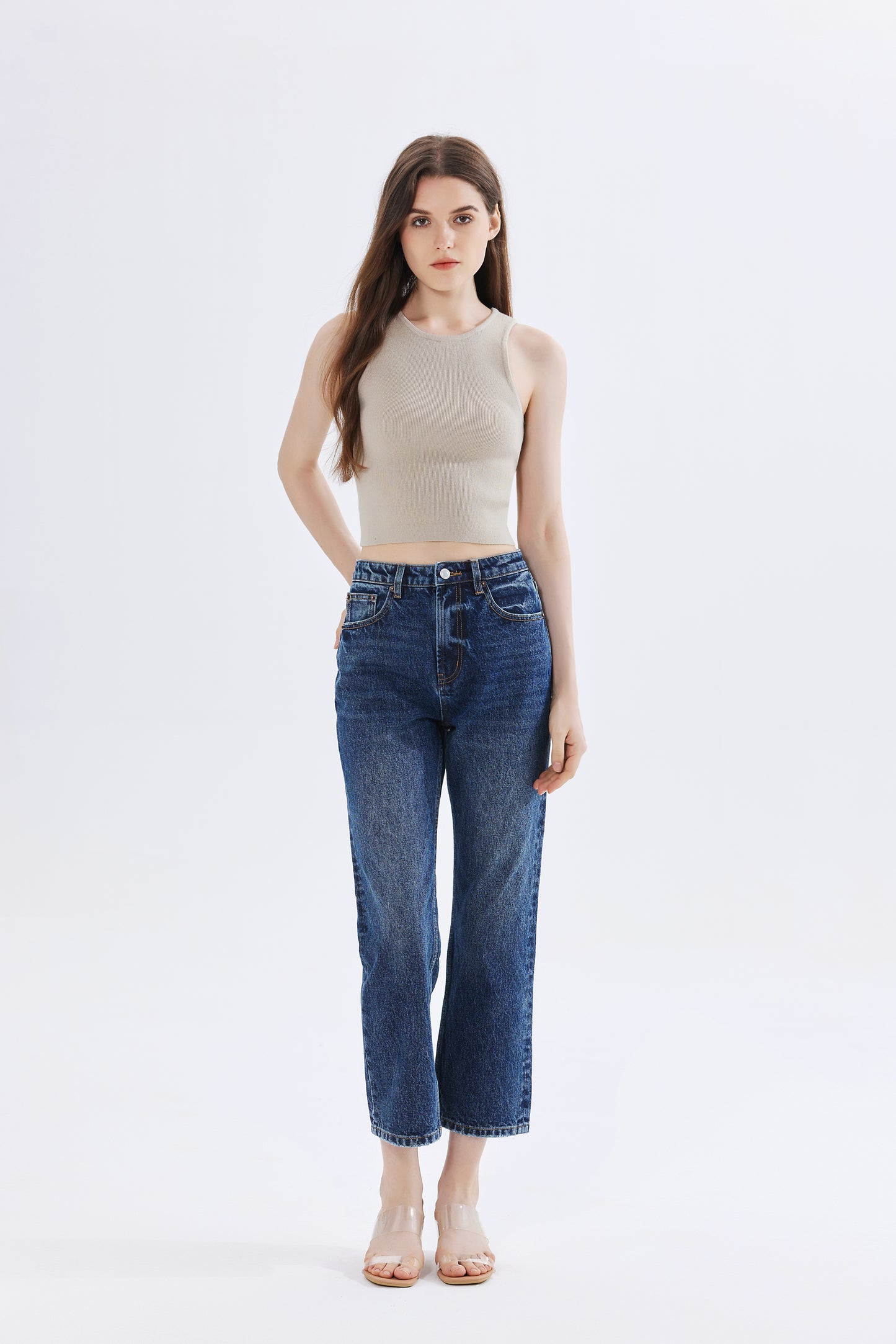 Charlotte Ribbed Knit Crop Top
