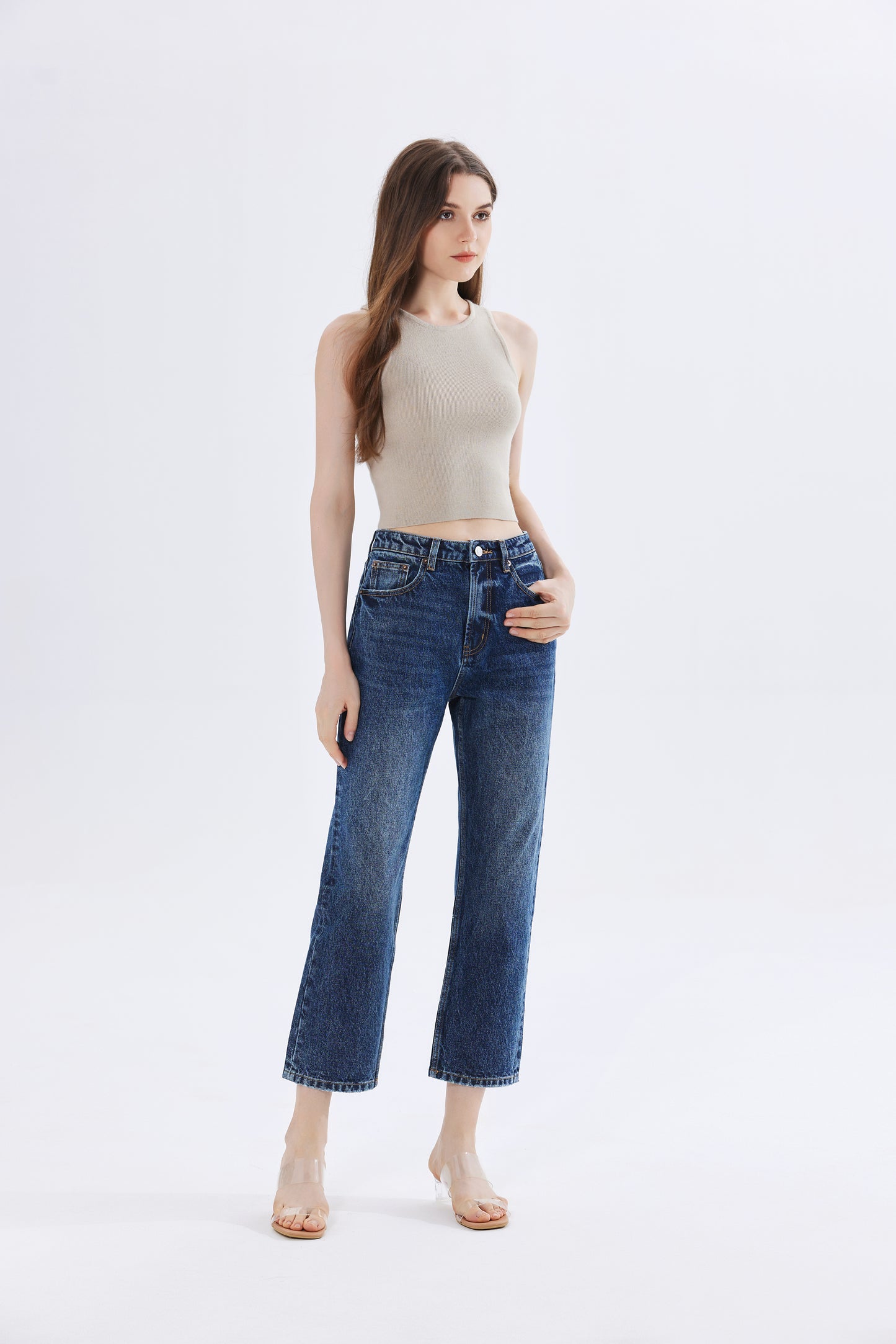 Charlotte Ribbed Knit Crop Top