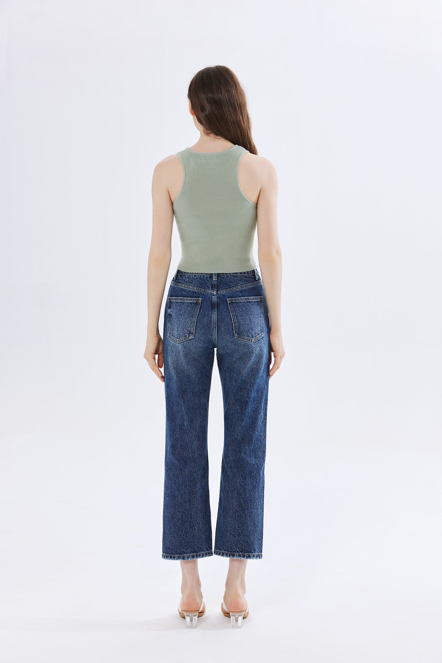 Olivia Ribbed Knit Crop Top