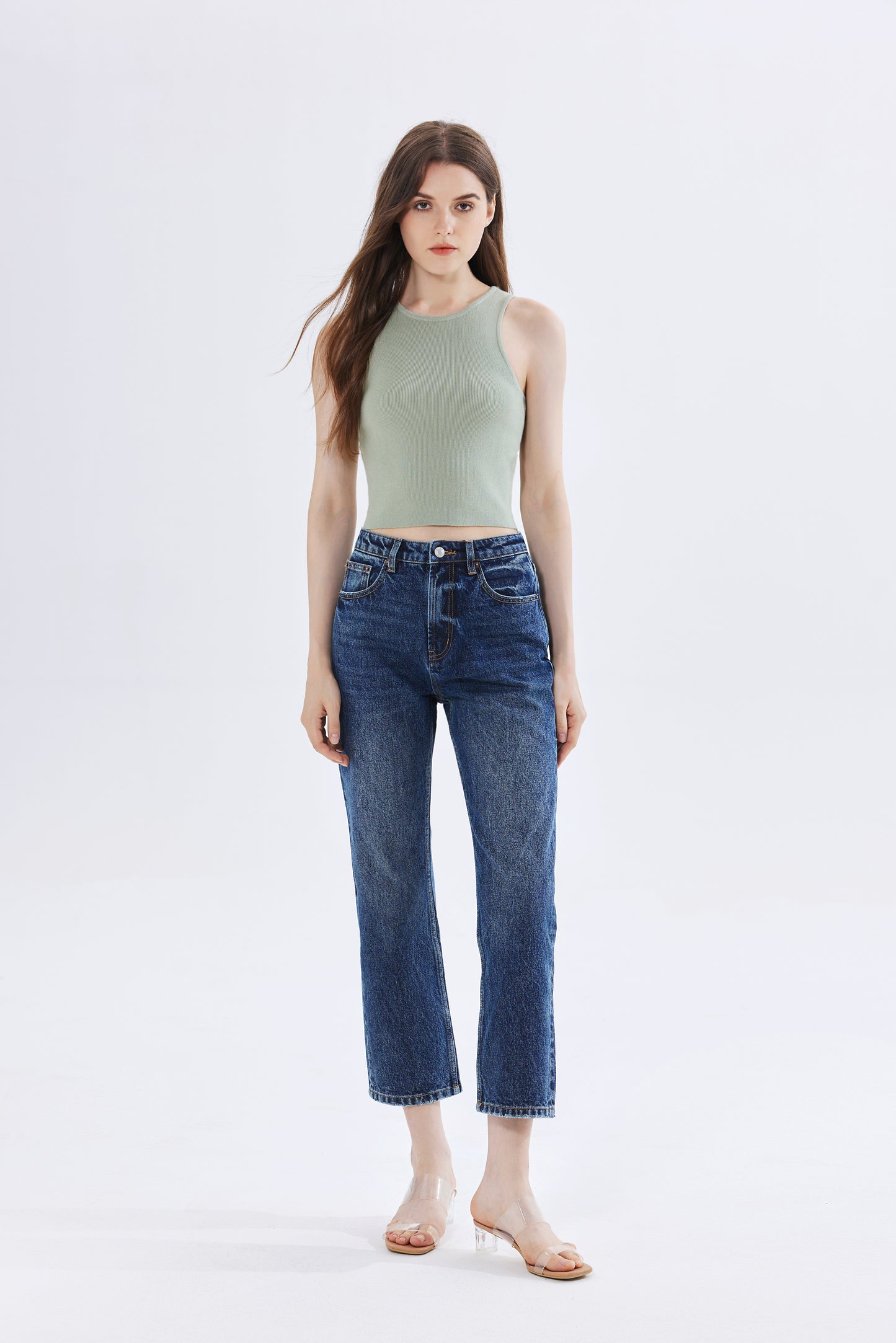 Olivia Ribbed Knit Crop Top