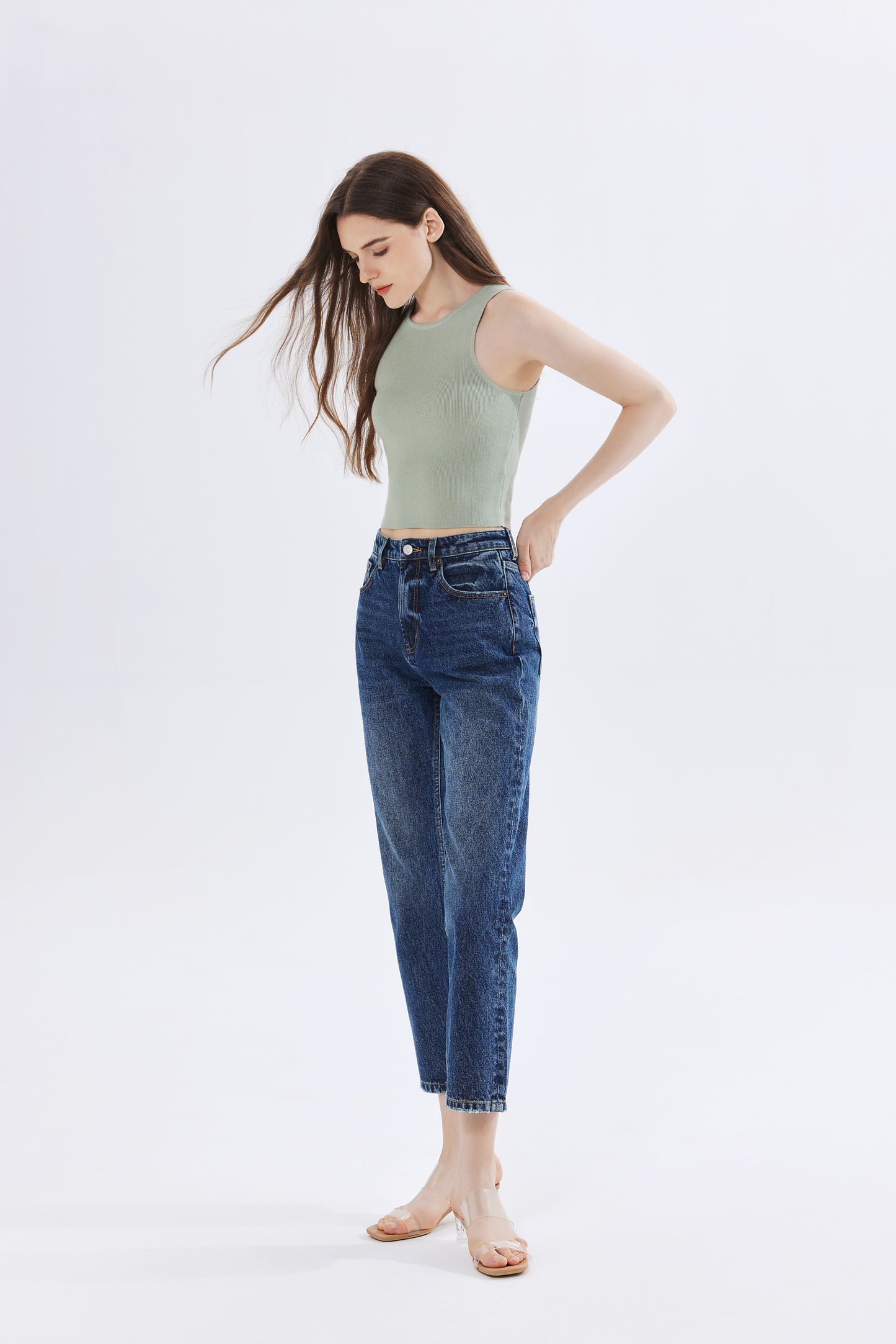 Olivia Ribbed Knit Crop Top