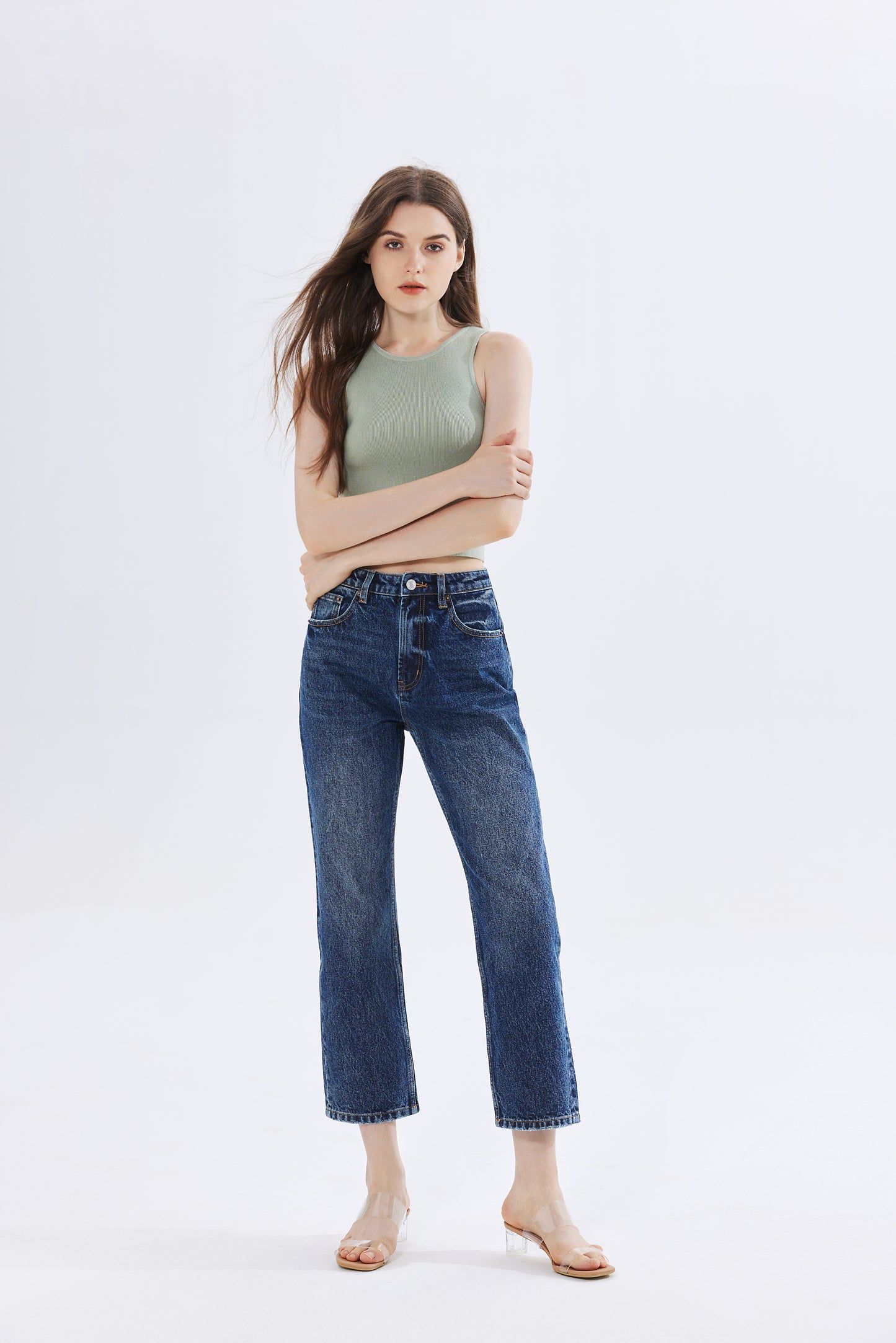 Olivia Ribbed Knit Crop Top