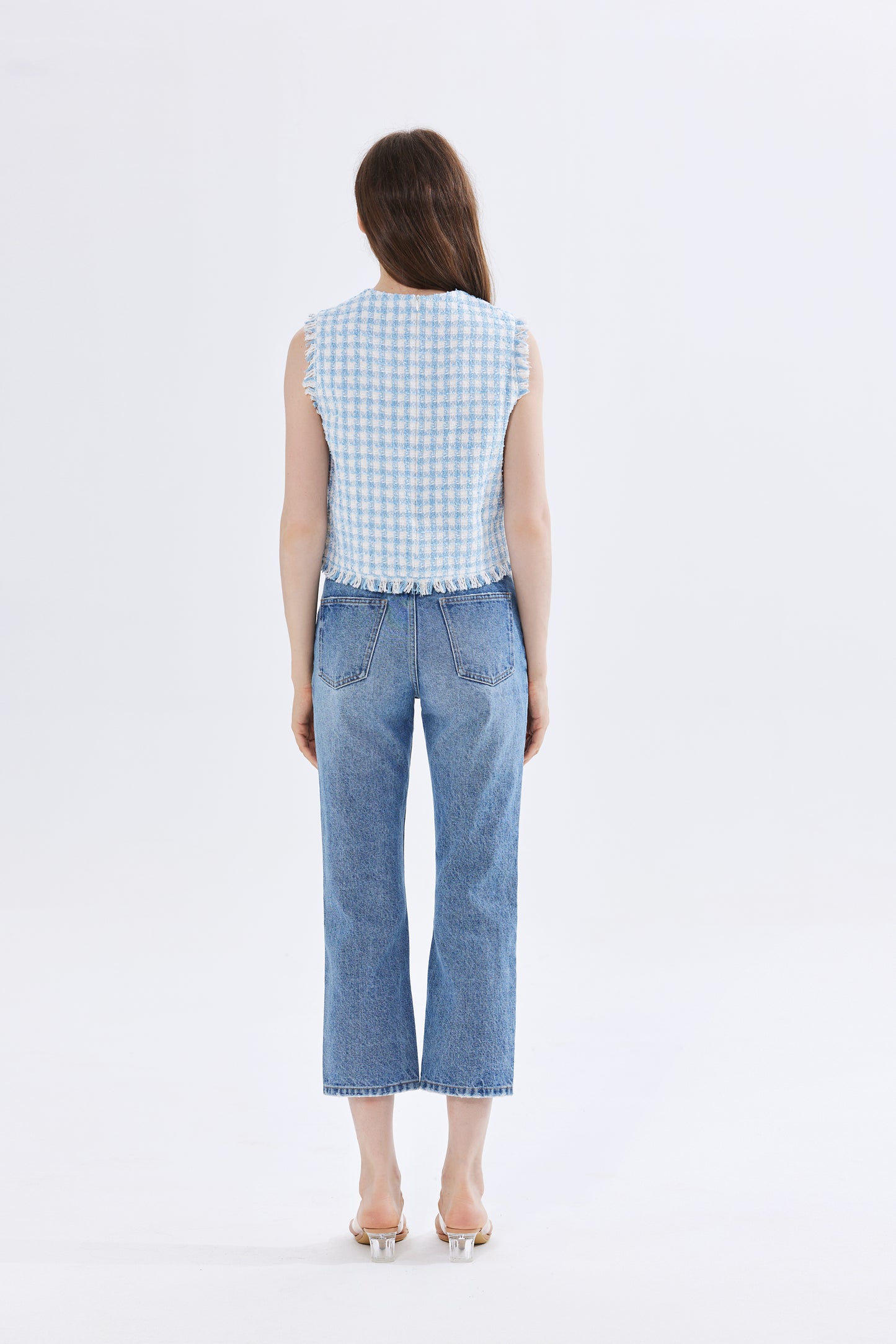 Sky Lar Tweed Top