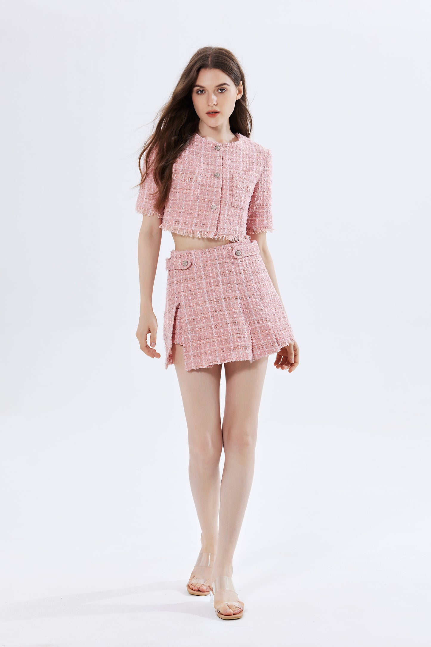 Heather Tweed Skort