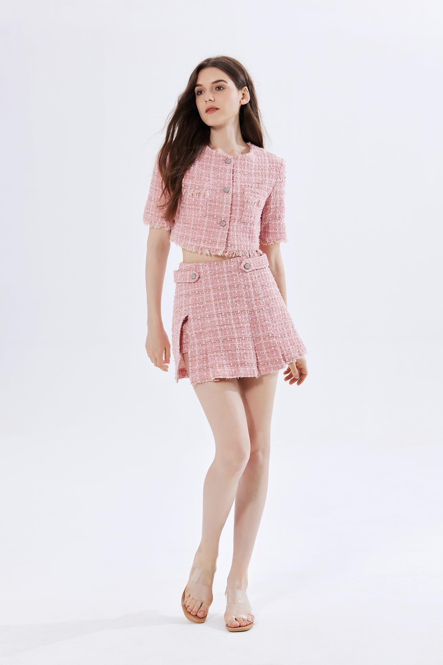 Heather Tweed Skort