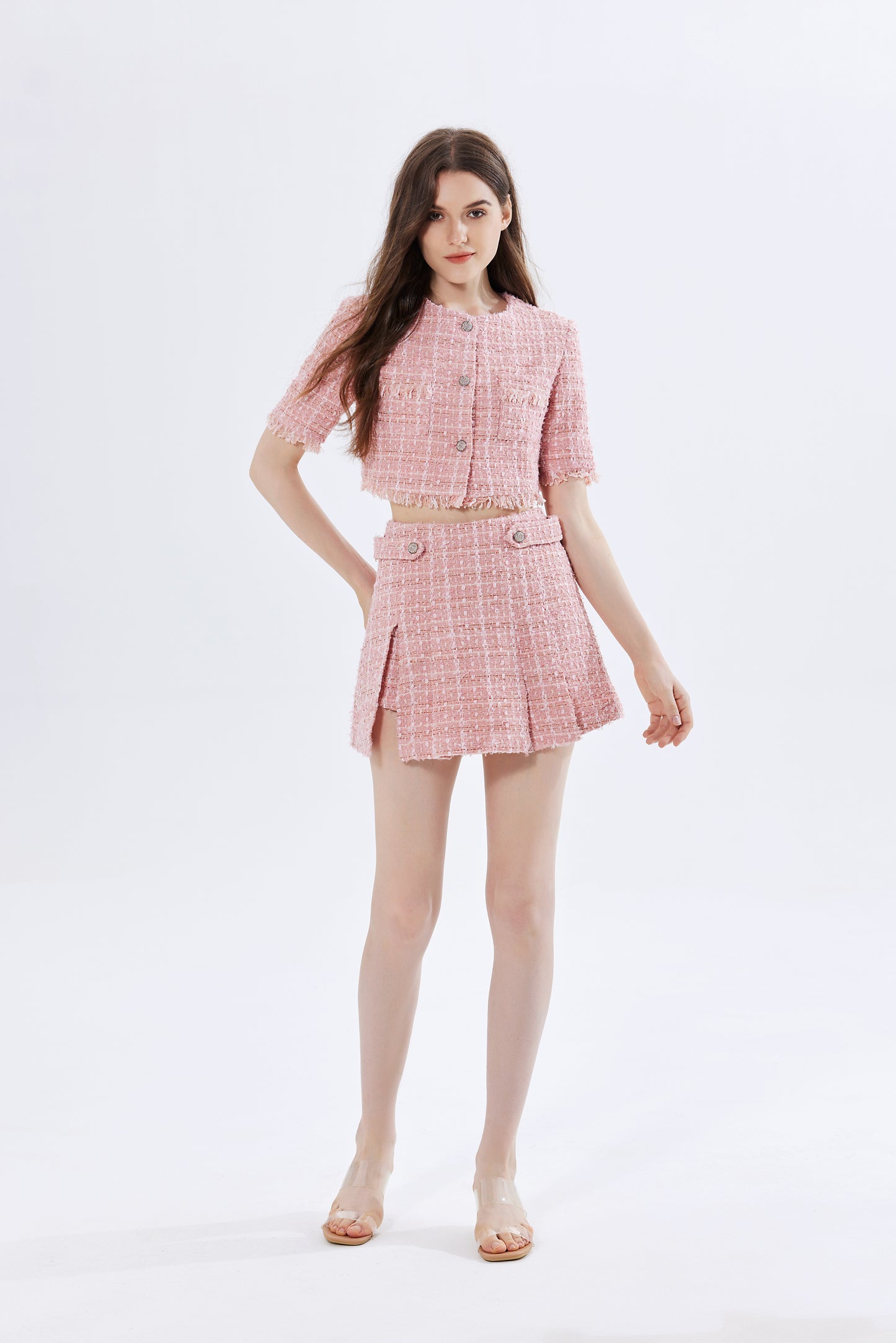 Heather Tweed Skort