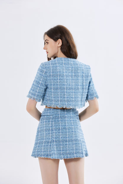 Carolina Tweed Top