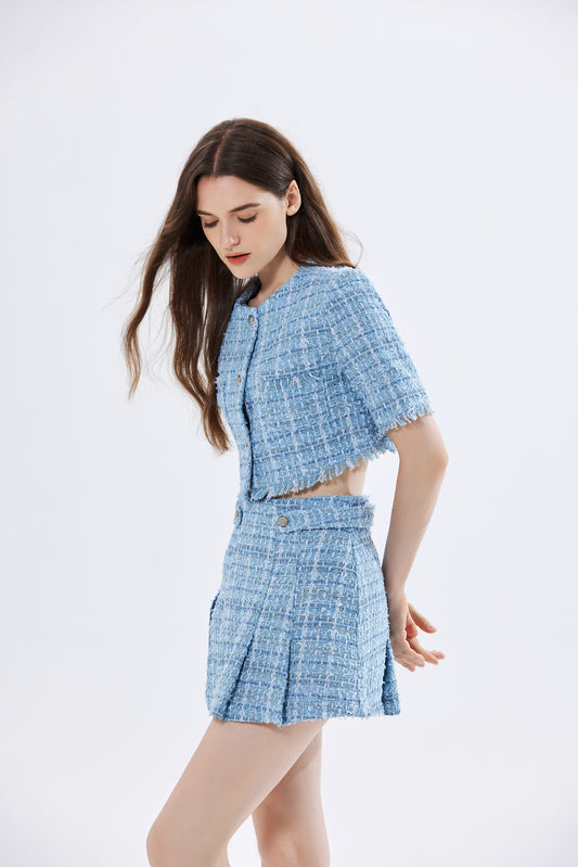 Carolina Tweed Top