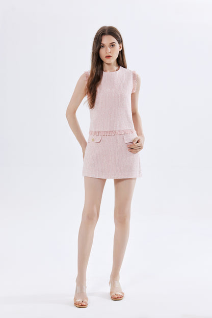 Camellia Tweed Skirt