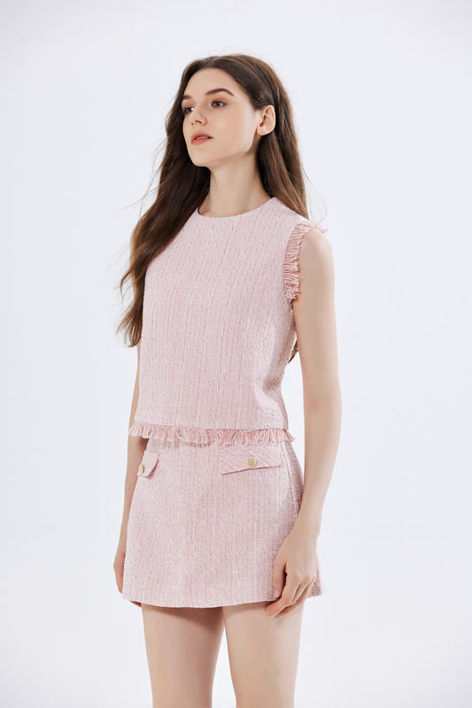 Melody Tweed Top