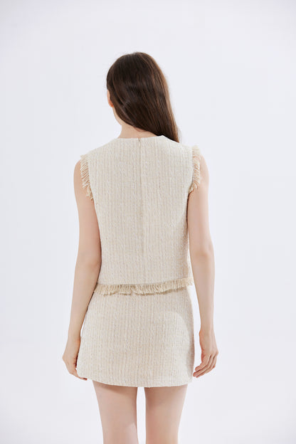 Lucia Tweed Top