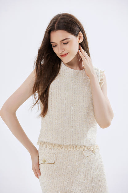 Lucia Tweed Top