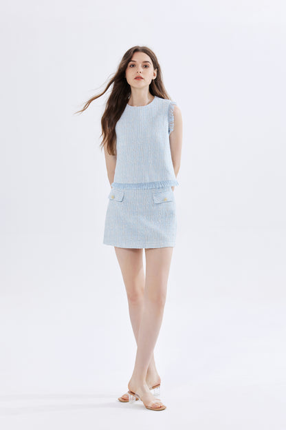 Parker Tweed Top