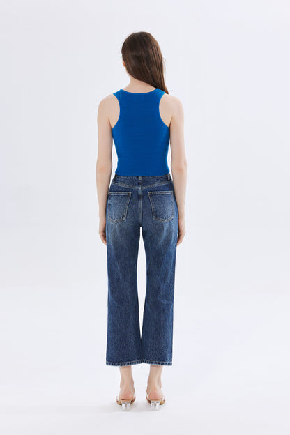 Emma Ribbed Knit Crop Top