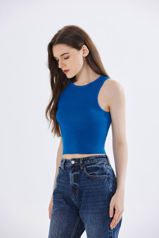 Emma Ribbed Knit Crop Top