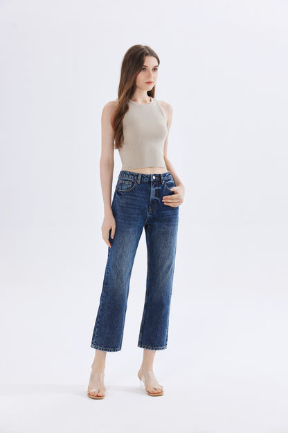 Charlotte Ribbed Knit Crop Top