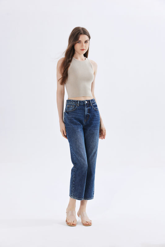 Charlotte Ribbed Knit Crop Top