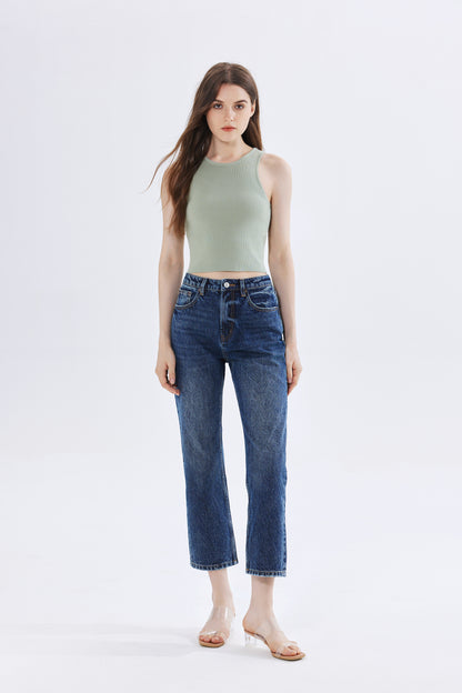 Olivia Ribbed Knit Crop Top