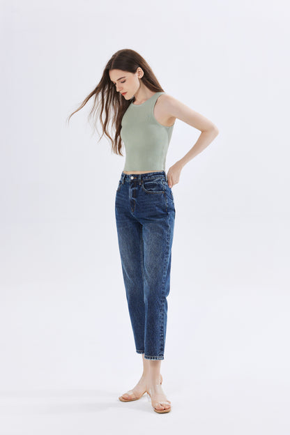Olivia Ribbed Knit Crop Top